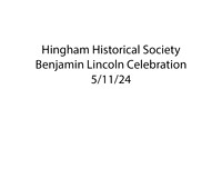 Benjamin Lincoln Celebration_051124